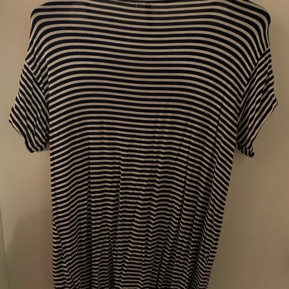 SPLASH brand size Large Blue & White airy sleeve WMS TOP - Picture 6 of 10